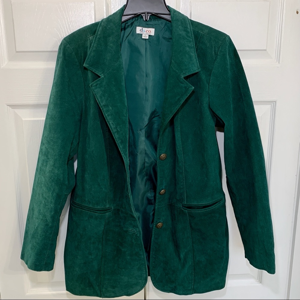 Denim & Co. Washable Suede Button Front Jacket